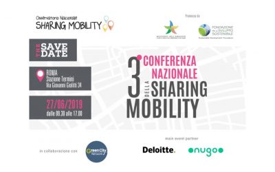 A Roma la 3° Conferenza nazionale sulla Sharing Mobility